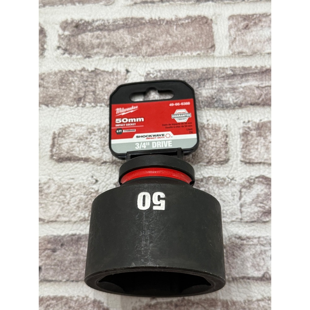 Milwaukee 49-66-6388 Shockwave Impact Duty 3/4 Drive 50mm 6-Point Socket New